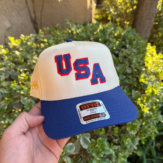 USA Gold Structured Otto Snapback
